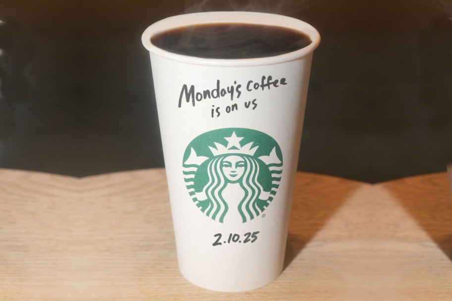 free starbucks hot coffee