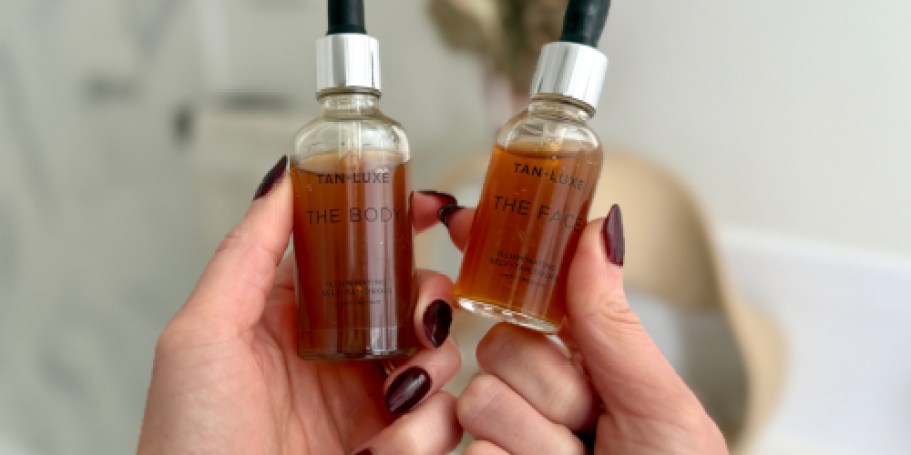 50% Off Tan Luxe Body AND Face Self-Tan Drops + Free Shipping (See Emily’s Results!)