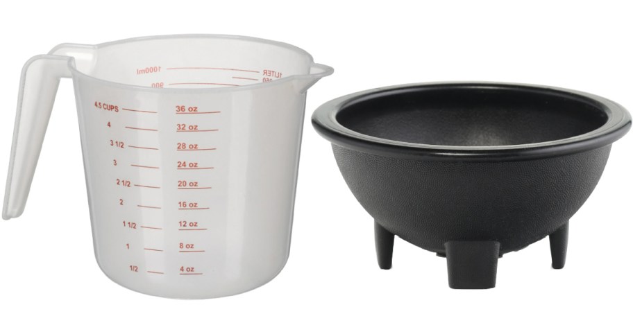 measuring cup and salsa bowl