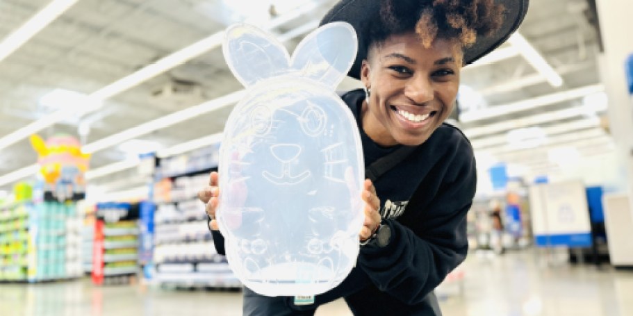 *NEW* Walmart Easter Decorations | Clear Jumbo Fillable Bunny Egg Just $5