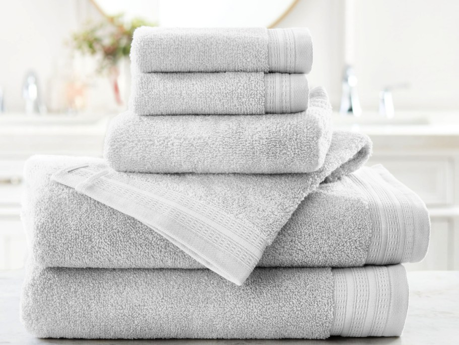 Hotel Style Egyptian Cotton Towels 6-Piece Set ONLY $6.97 on Walmart.online