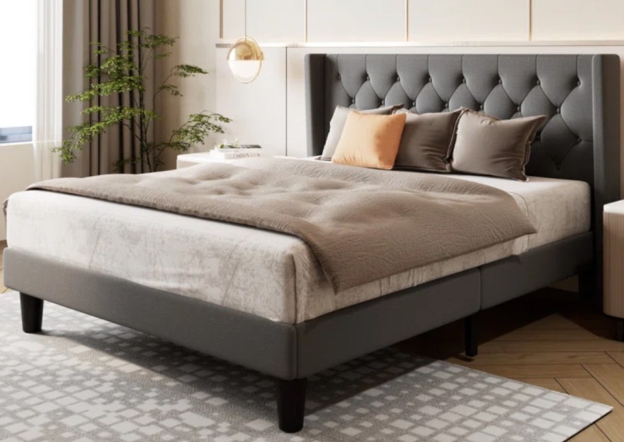 Up to 80% Off Wayfair Furniture + Free Shipping | Upholstered Queen Bed Just $179.99 Shipped!