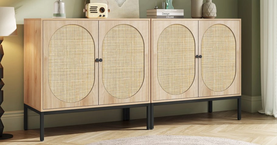 Up to 75% Off Wayfair Furniture | Rattan Sideboard Only $189.99 Shipped