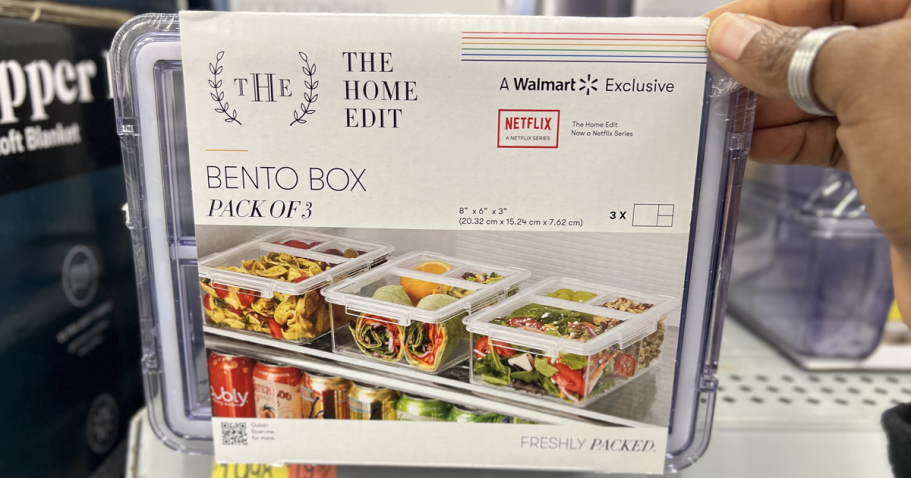 The Home Edit Bento Box 3-Pack Only $9.83 on Walmart.online (Reg. $20) – Just $3.28 Per Bento!