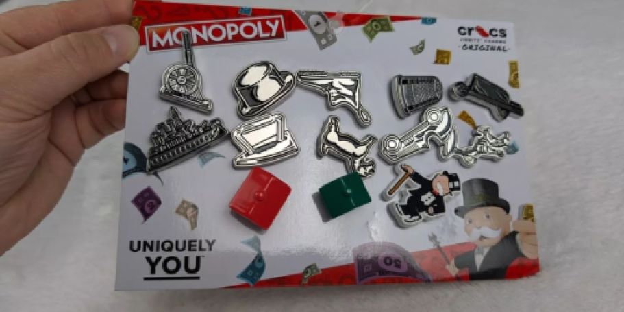 Crocs Jibbitz 13-Piece Monopoly Set Just $3.87 on Amazon (Reg. $20) | Non-Candy Easter Basket Filler!