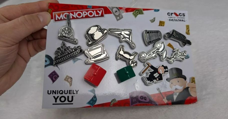 Crocs Jibbitz 13-Piece Monopoly Set Just $3.87 on Amazon (Reg. $20) | Non-Candy Easter Basket Filler!