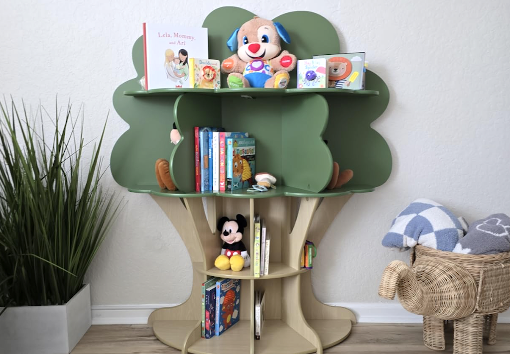 Delta bookcase tree shelf 