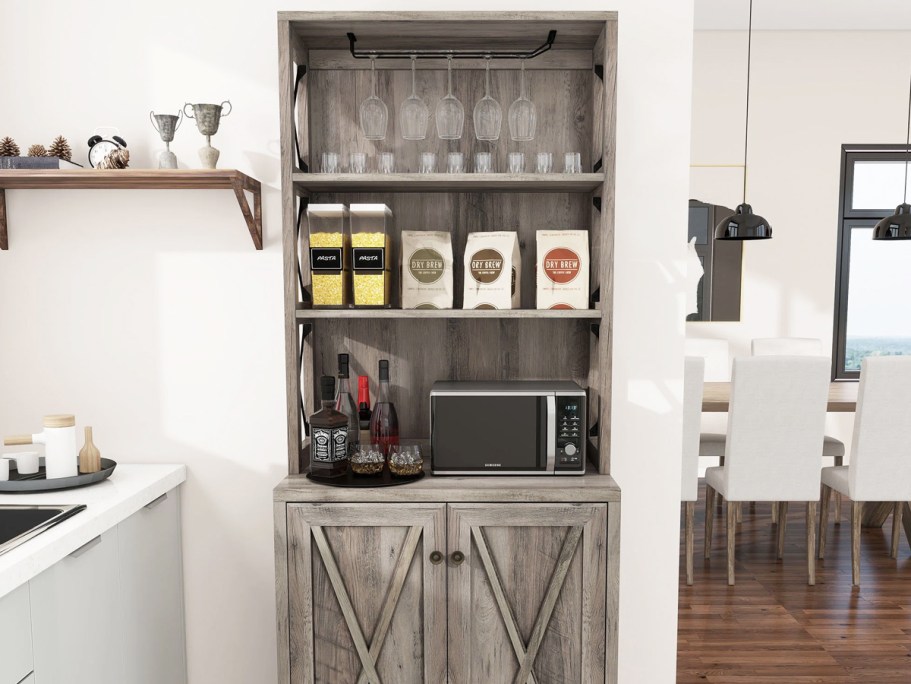 Up to 70% Off Wayfair Furniture | Farmhouse Kitchen Pantry Only $108.99 Shipped