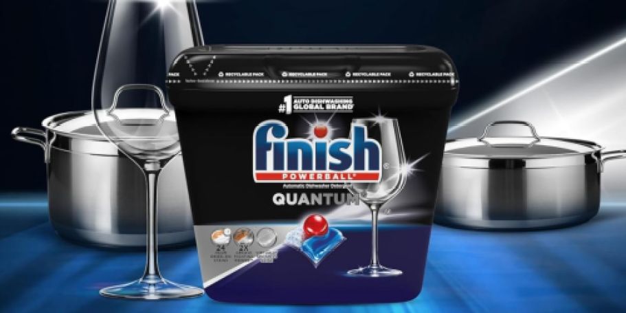 Finish Quantum Dishwasher Detergent Pods 62-Count Just $2.79 on Amazon (Reg $19)