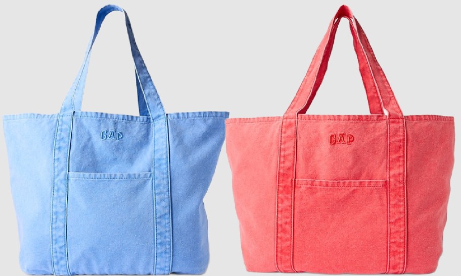 GAP tote bag in pink and blue