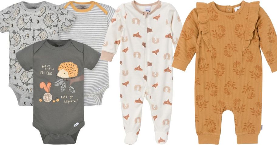 Gerber onesies and rompers