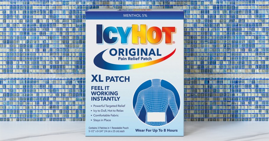 Icy Hot Pain Relief XL Patch 3-Pack Just 96¢ Shipped on Amazon (Reg. $7)