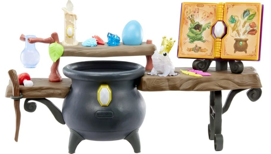 little tikes magic workshop toy with cauldron and work bench