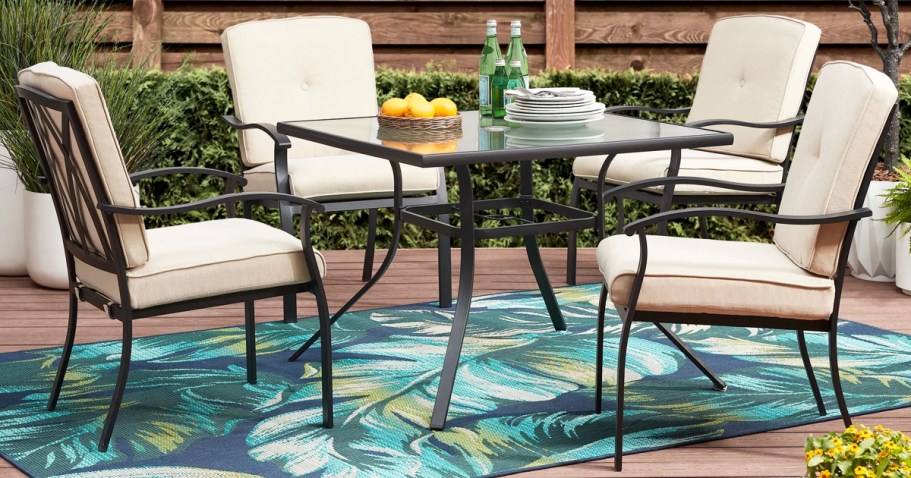 Mainstays 5-Piece Patio Dining Set Just $197 Shipped on Walmart.online (Regularly $493)