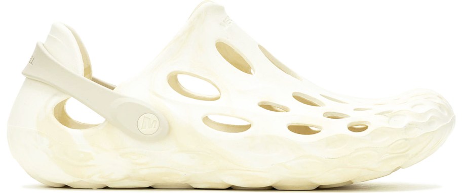 white rubber water shoe