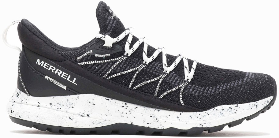 black and white hiking shoe