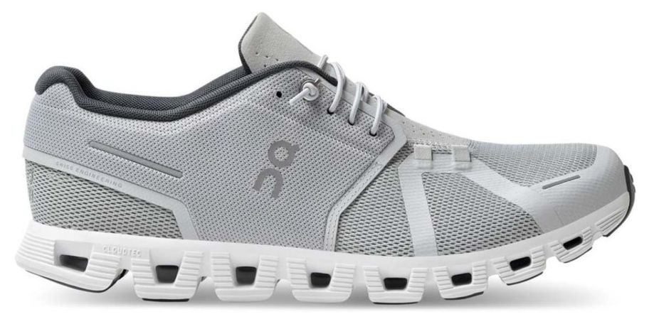 Gray mens running shoe