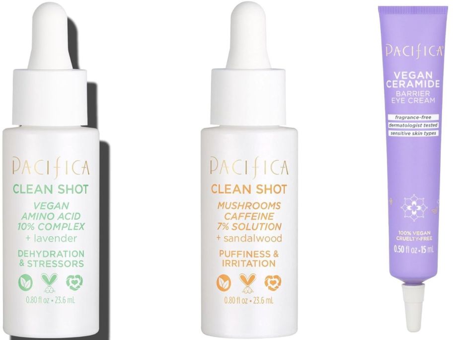 Pacifica Clean Shot Face Serum for Dehydration & Stressors 0.8oz