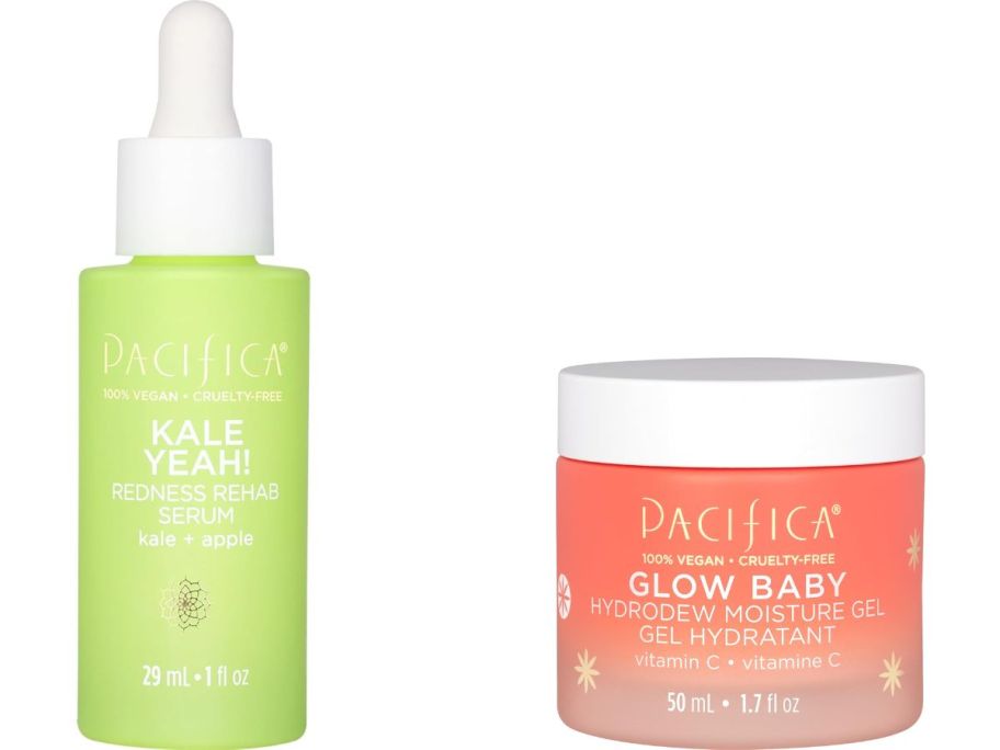 Stock images of two pacifica skin care products