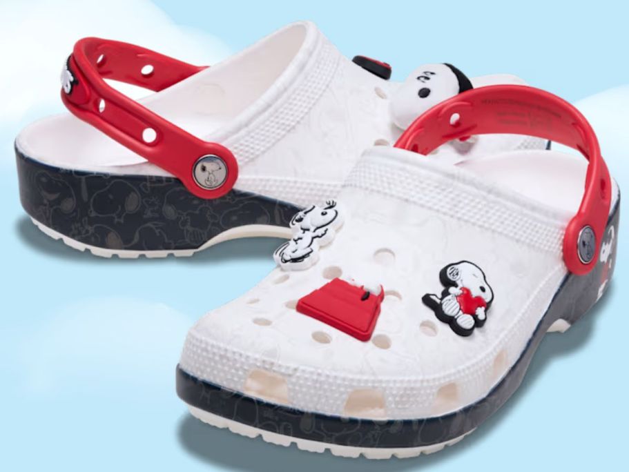 New Crocs Peanuts Collection Drops March 19th (Features Snoopy & Woodstock!)