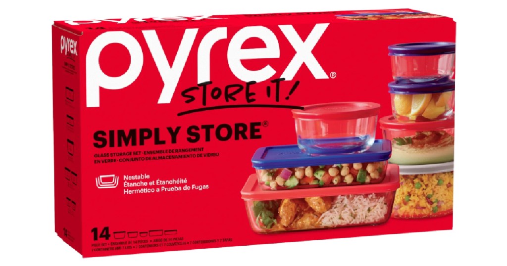 Pyrex simply store it glass set