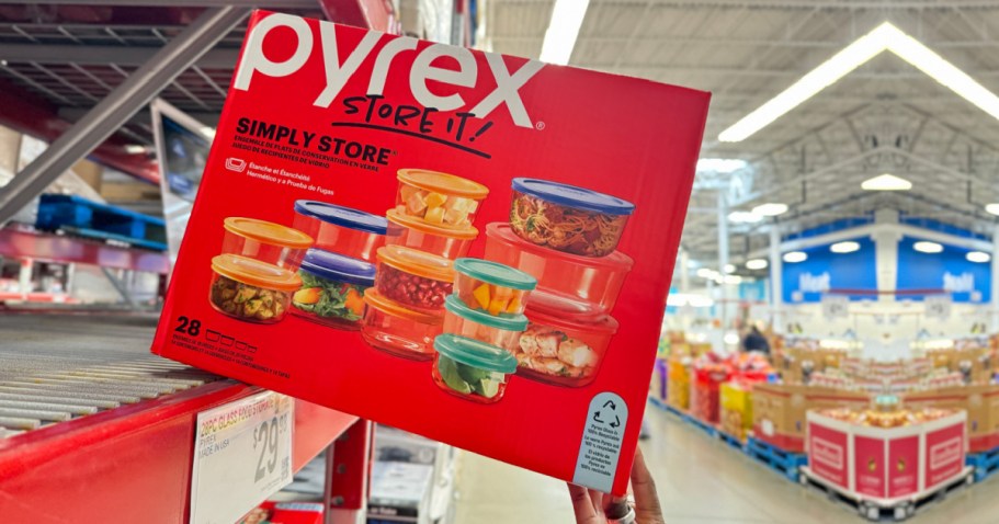 Over $5,500 in Sam’s Club Instant Savings | Pyrex Glass Storage 28-Piece Set Only $23.98