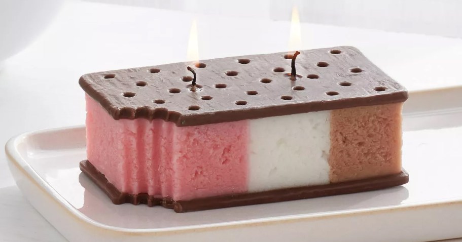 NEW Figural Candles from $8 at Target | Ice Cream Sandwich, Hot Dog, Pickle Jar, & More