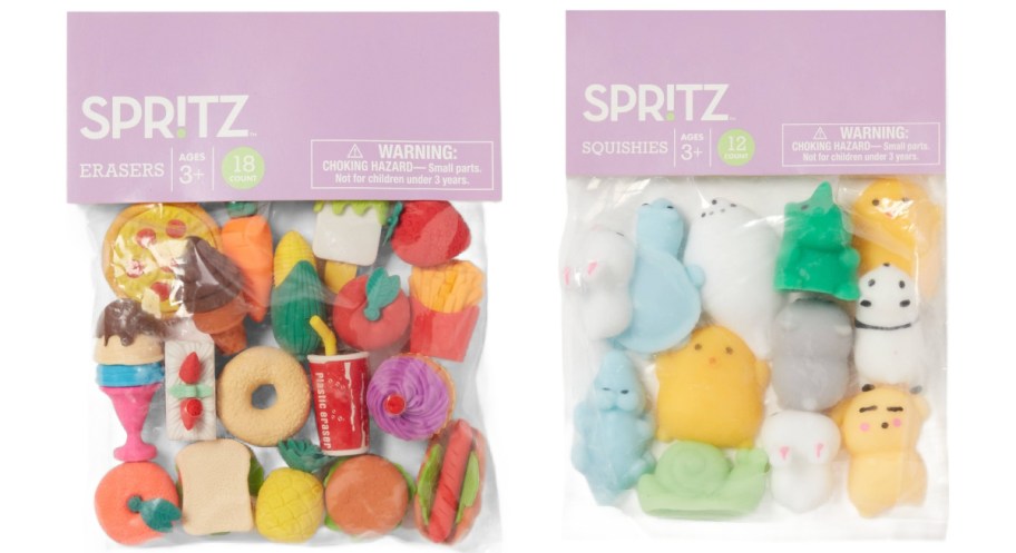 Spritz easter basket filler eraser and squishes