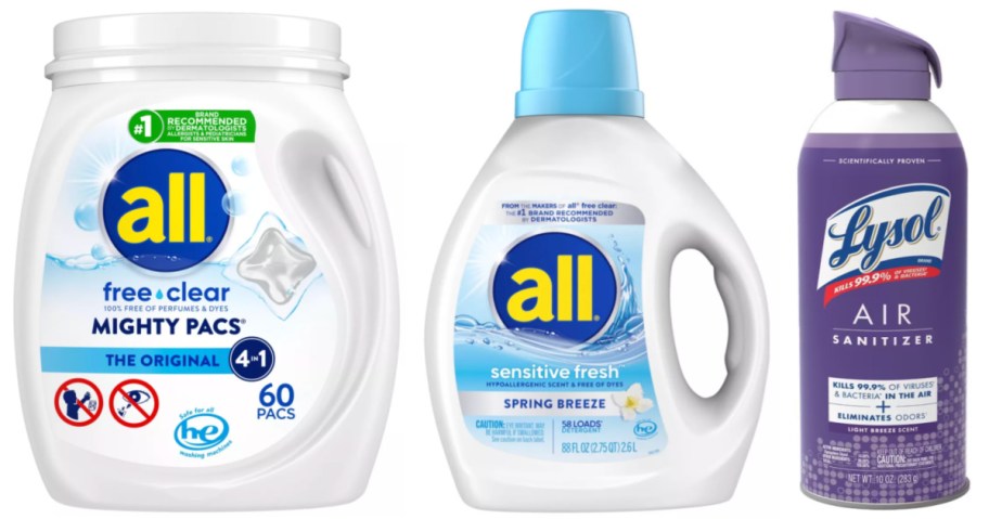 laundry detergent and air sanitizer