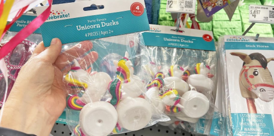 Unicorn Rubber Ducks 4-Pack Only $1.67 on Walmart.online (Easter Basket Filler!)