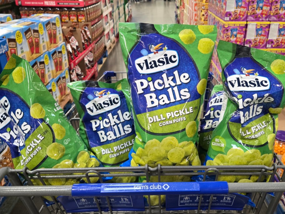 Vlasic Pickle Balls in Sam's Club cart