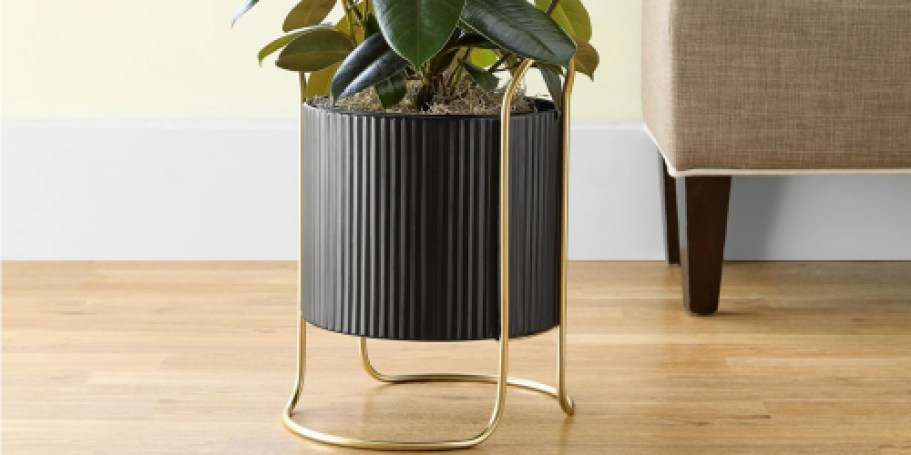 Metal Planter w/ Stand Just $14.97 on Walmart.online (Regularly $20)