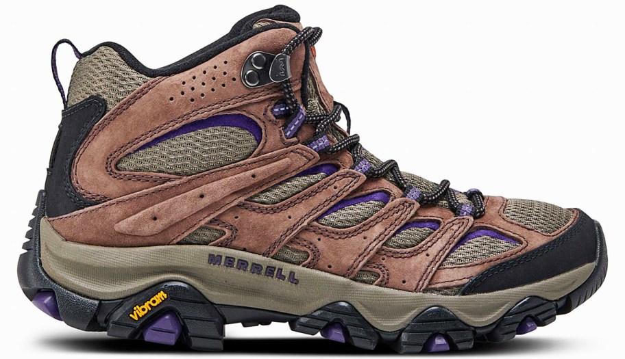 brown hiking boot