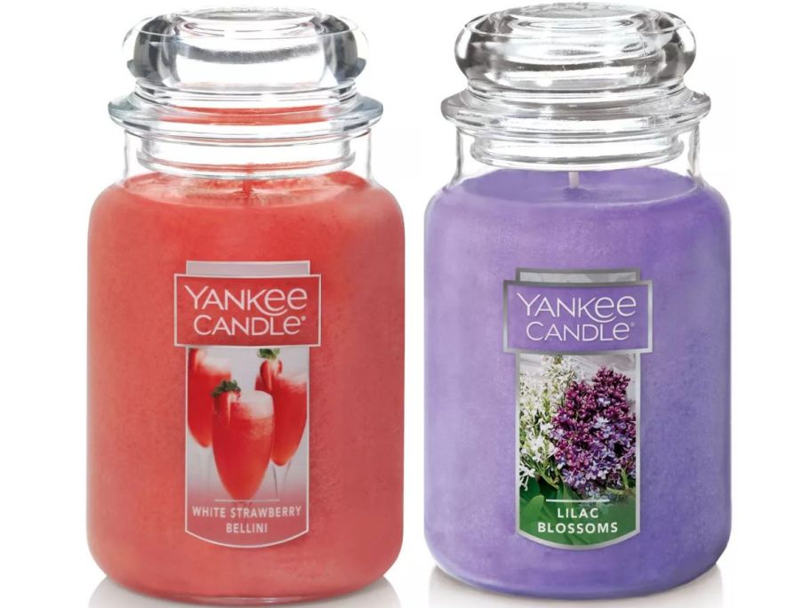 Yankee Candle Strawberry and Lilac Candles