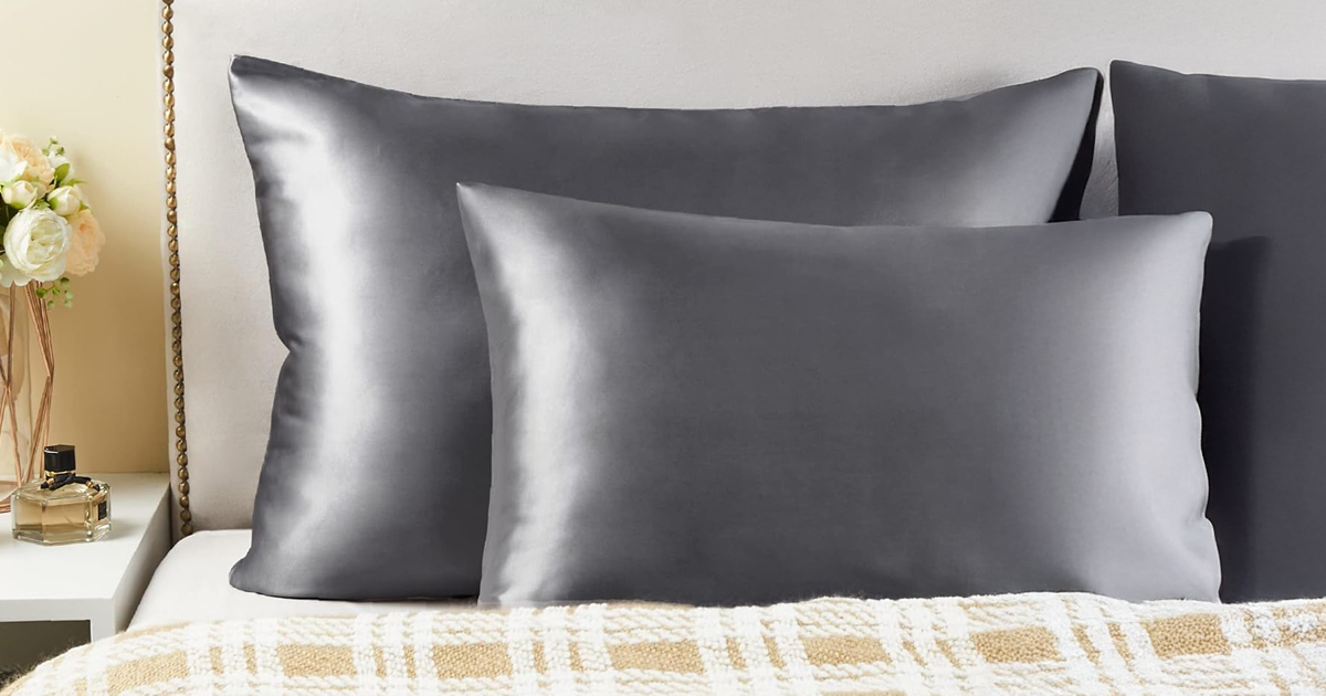 Highly-Rated Satin Pillowcase 2-Pack Just $3 Shipped w/ Amazon Prime