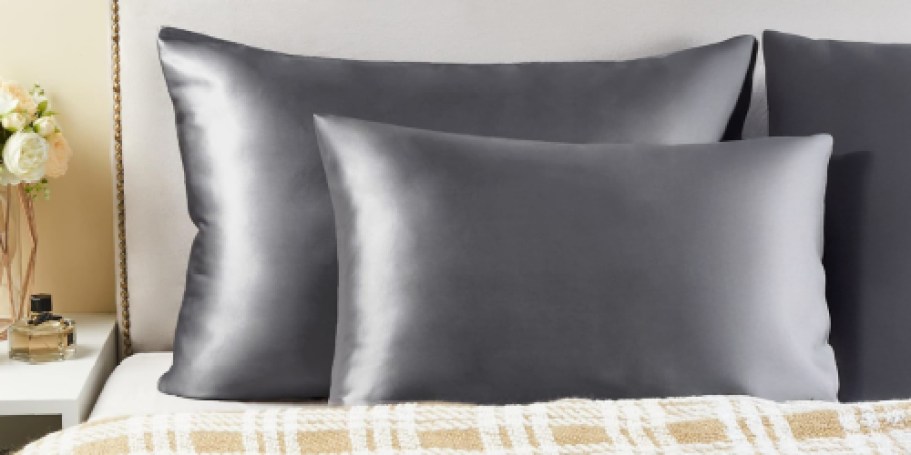 Satin Pillowcase 2-Pack ONLY $3 Shipped for Prime Members | Over 35K 5-Star Reviews!