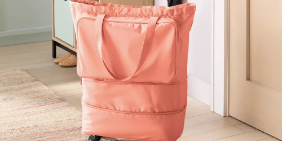 Collapsible Rolling Tote Just $16 on Target.online