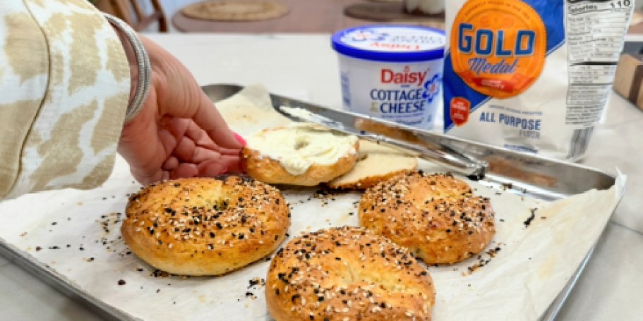 Try Baking the Viral High Protein Cottage Cheese Bagels!