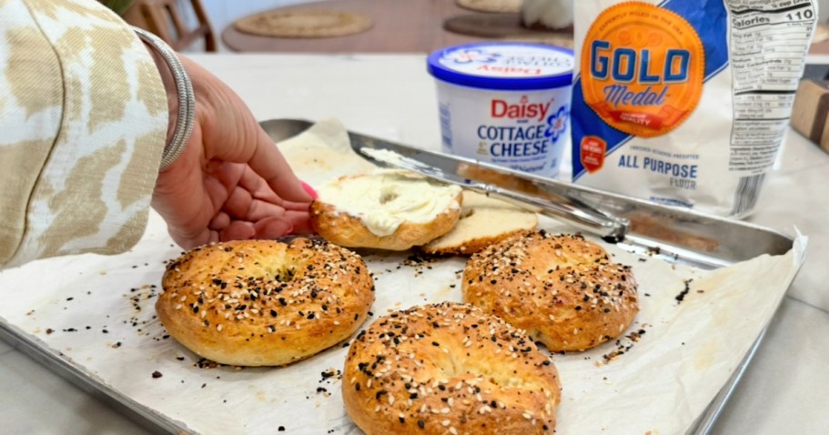 Try Baking the Viral High Protein Cottage Cheese Bagels!