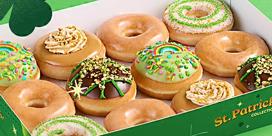 FREE Krispy Kreme St. Patrick’s Day Doughnut w/ Any Purchase – Today Only!