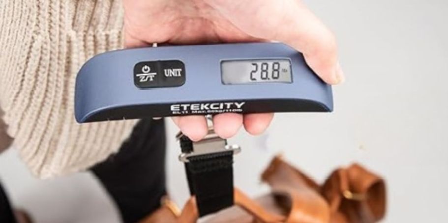 Digital Luggage Scale Only $8.99 on Amazon | Over 55K 5-Star Ratings!