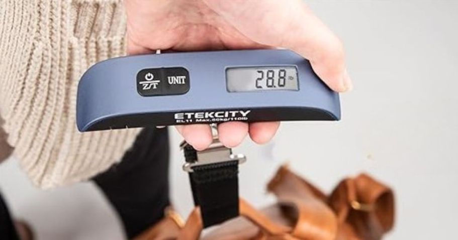 Digital Luggage Scale Only $8.99 on Amazon | Over 55K 5-Star Ratings!