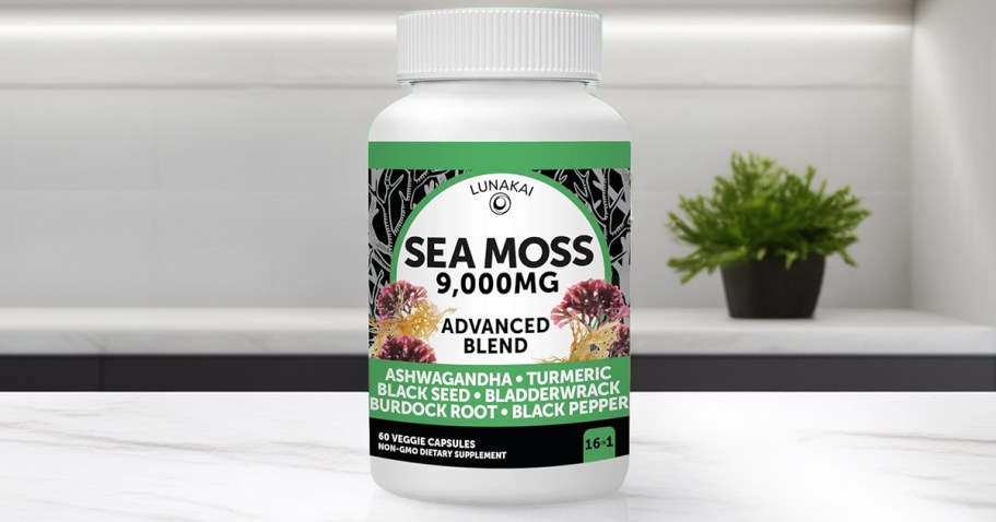 Lunakai Sea Moss 60-Count Capsules Only $11 Shipped on Amazon (Reg. $32)