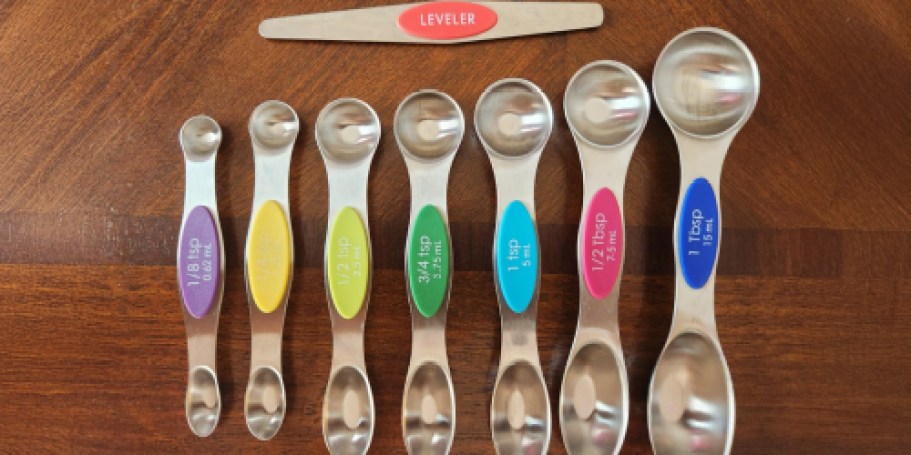 Magnetic Measuring Spoons 8-Piece Set Only $9.99 on Amazon (Reg. $20)