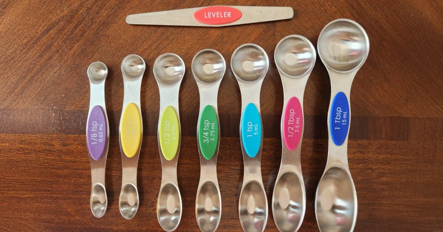 Magnetic Measuring Spoons 8-Piece Set Only $9.99 on Amazon (Reg. $20)