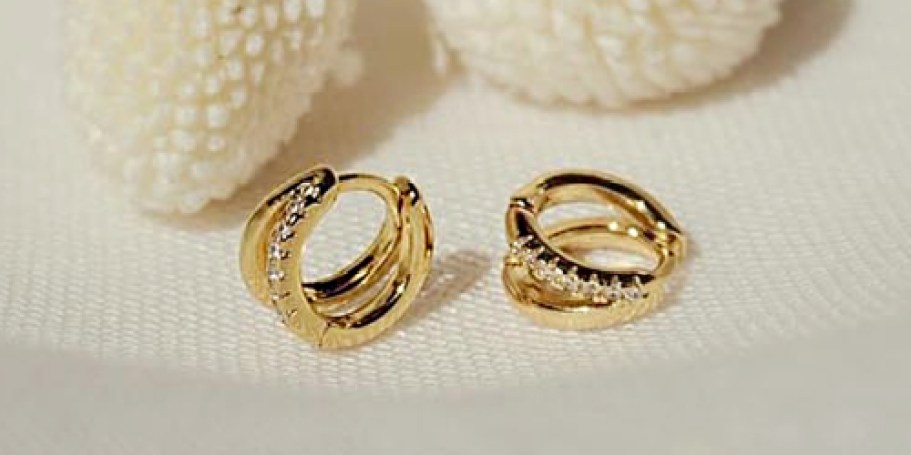 14K Gold-Plated Earrings Only $3.99 on Amazon