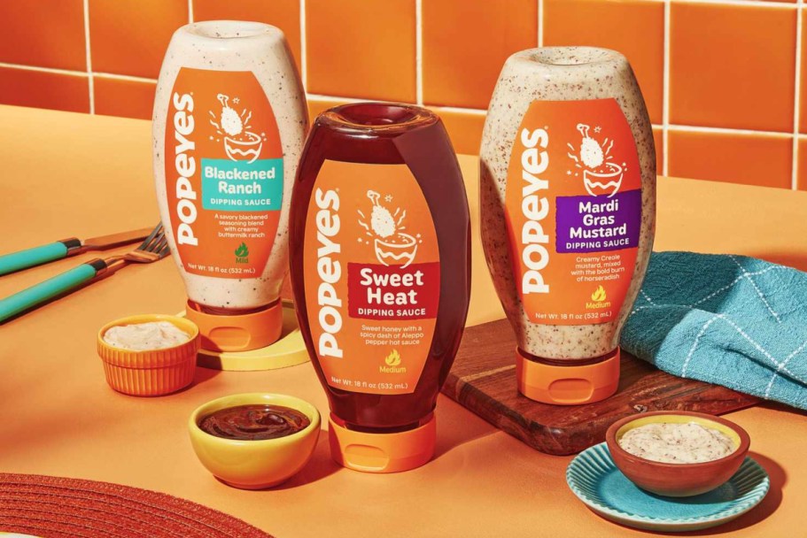 Popeye’s Dipping Sauces Hit Grocery Stores This Month!