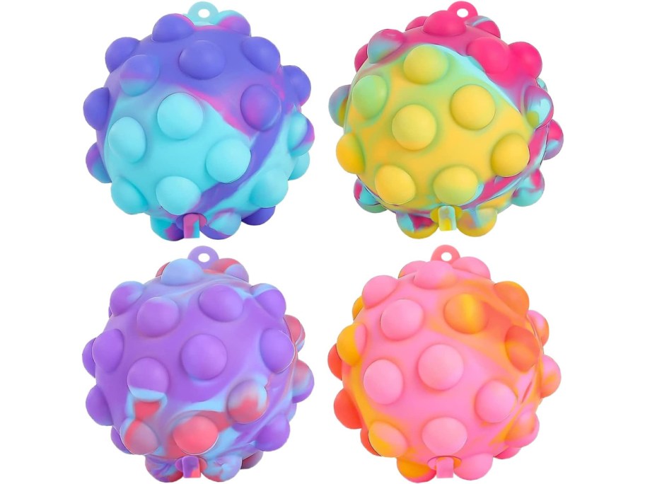 stock image of Pop Fidget Balls 4 Pack