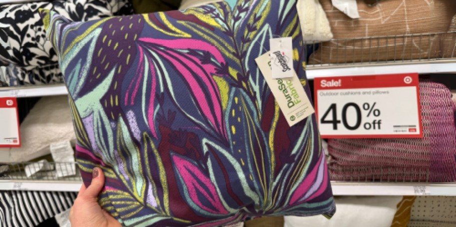 Get 40% Off Target Outdoor Throw Pillows | Trendy Styles from $6!