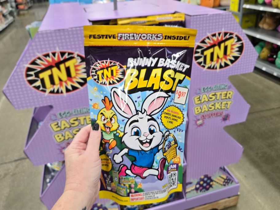 TNT Bunny Basket Blast in hand in store